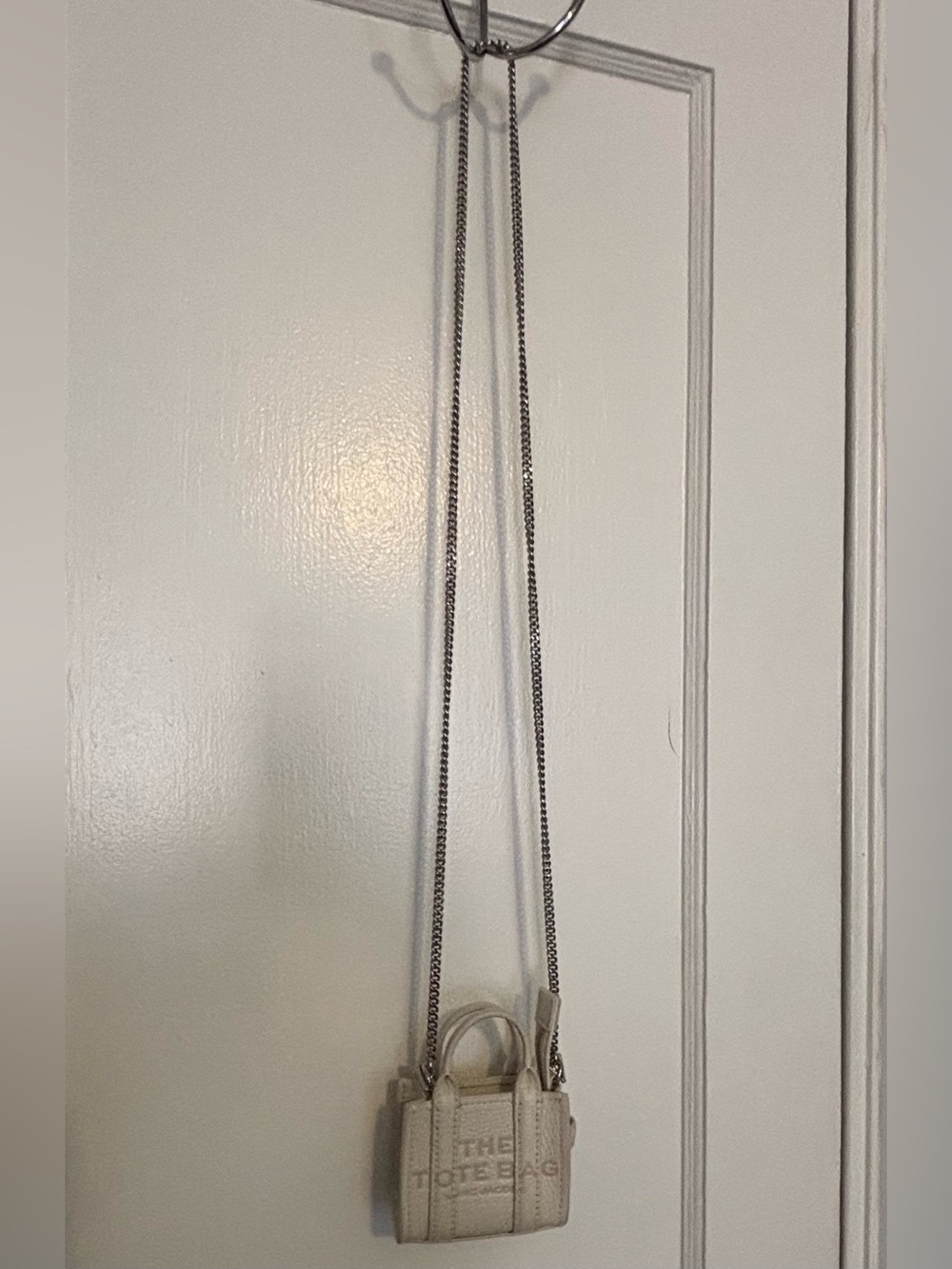 Marc Jacobs Beige Mini Tote with Chain Strap